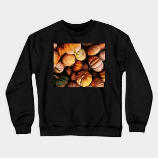 Halloween pumpkins, orange and green Crewneck Sweatshirt